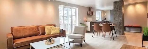 Wohnraum des Aurora Central Apartment Wohnraum des Aurora Central Apartment