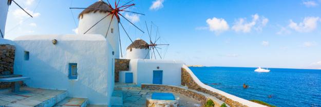 Griechenland Mykonos Windräder Griechenland Mykonos Windräder