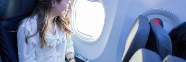 Flugzeug, Mensch, Fenster