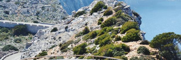 Radfahrer in den Serra de Tramuntana Radfahrer in den Serra de Tramuntana