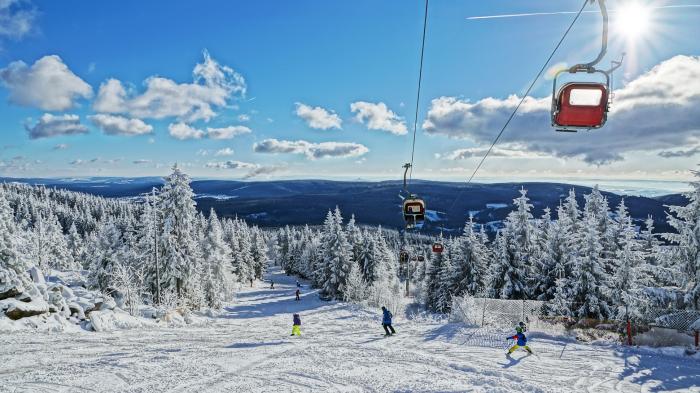 Seilbahn im Skigebiet Ochsenkopf