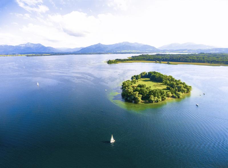 Blick auf den Chiemsee