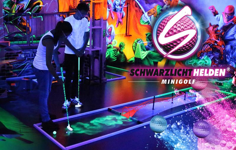 3D-Schwarzlicht-Minigolf Mainz