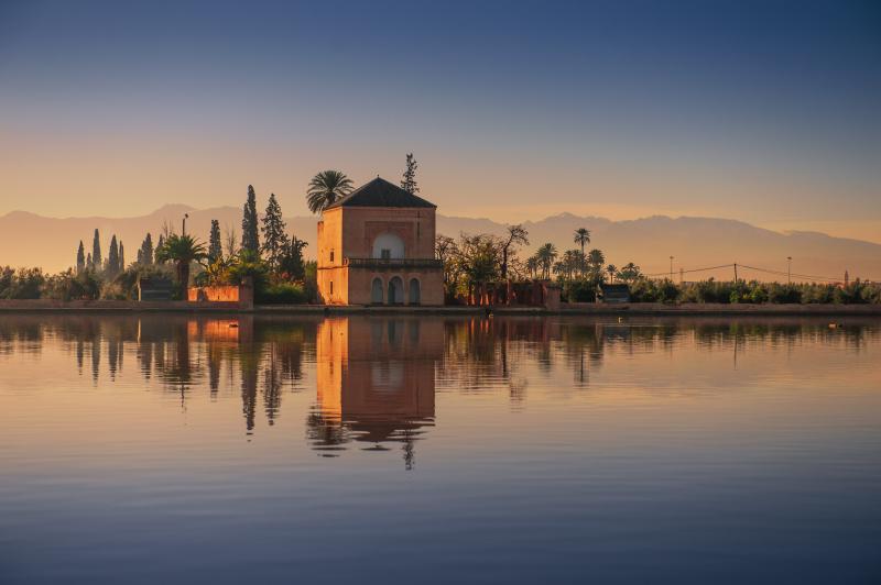 Marokko: Menara Garten in Marrakesch