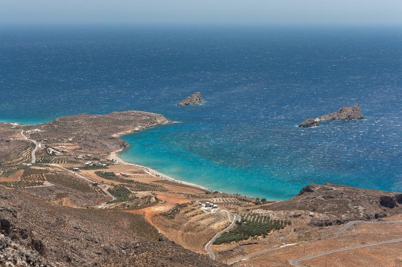 Luftbild einer Bucht