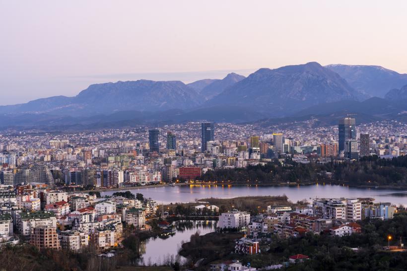 Panorama auf Tirana