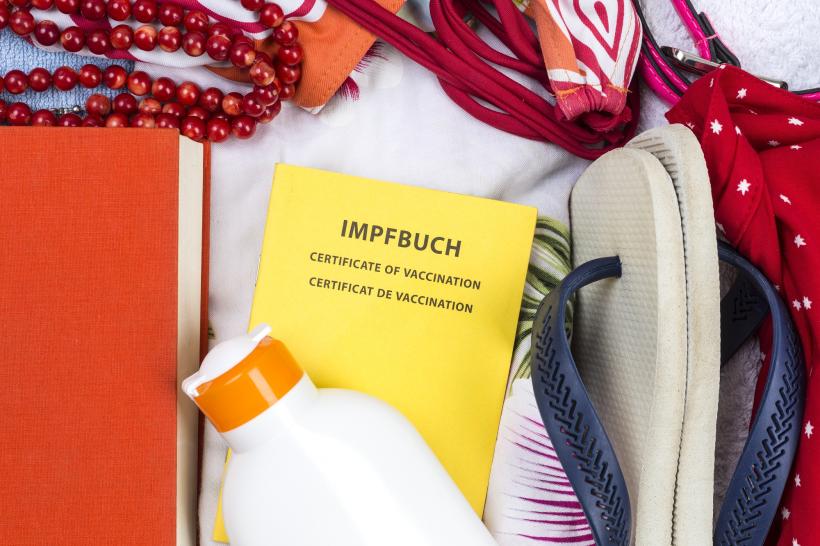 Impfbuch im Gepäck