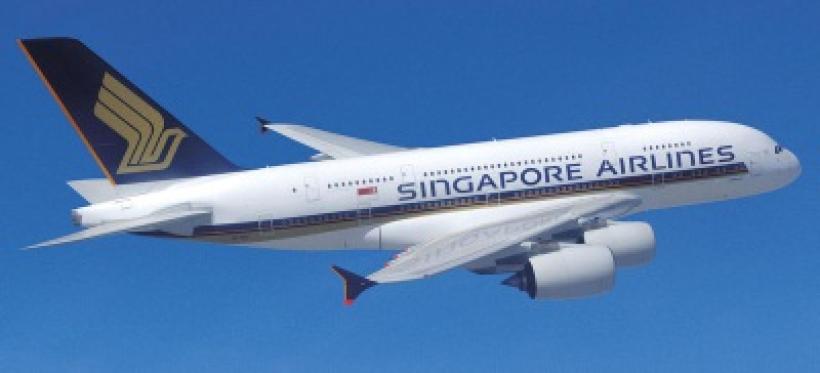Flugzeug von Singapore Airlines