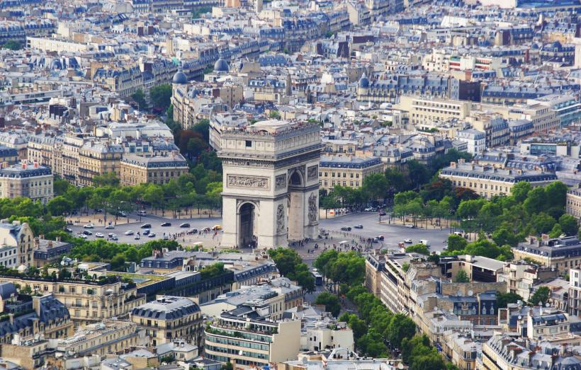 Aussicht auf Arc de Triomphe