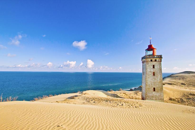 strand, leuchtturm Dänemark