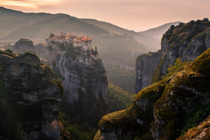 Meteora Klöster auf Felsen