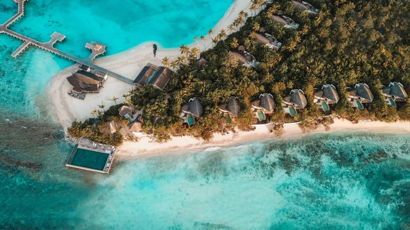 Strandvillen auf den Malediven