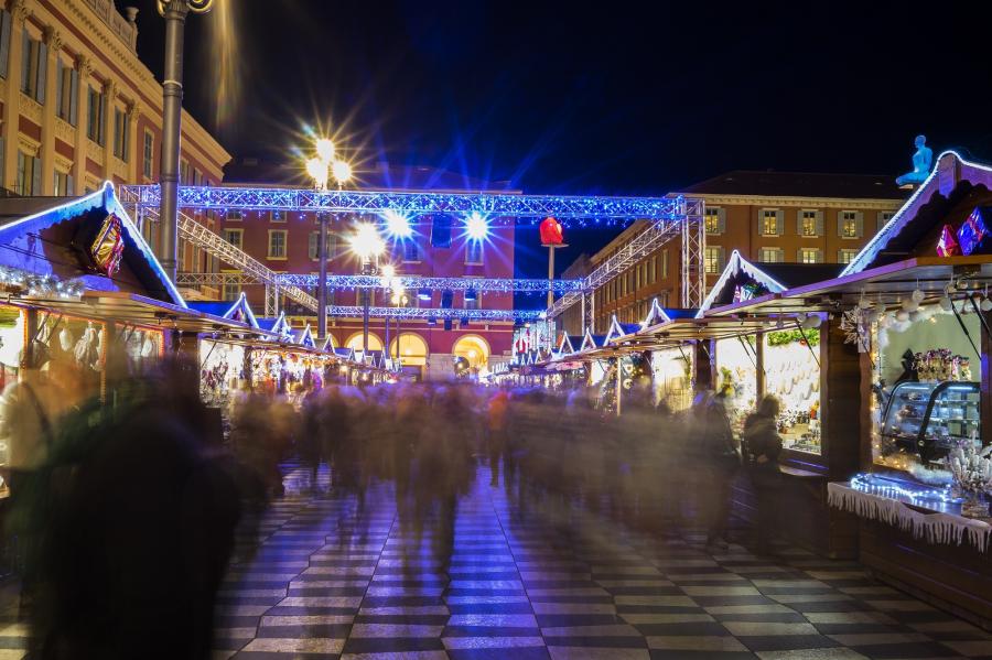 Frankreich-Nizza-Weihnachtsmarkt