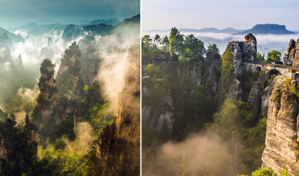 China vs. Elbsandsteingebirge