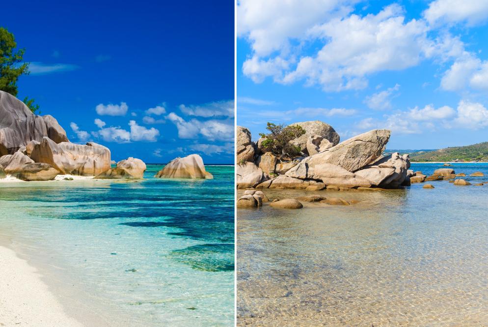 Seychellen vs. Korsika