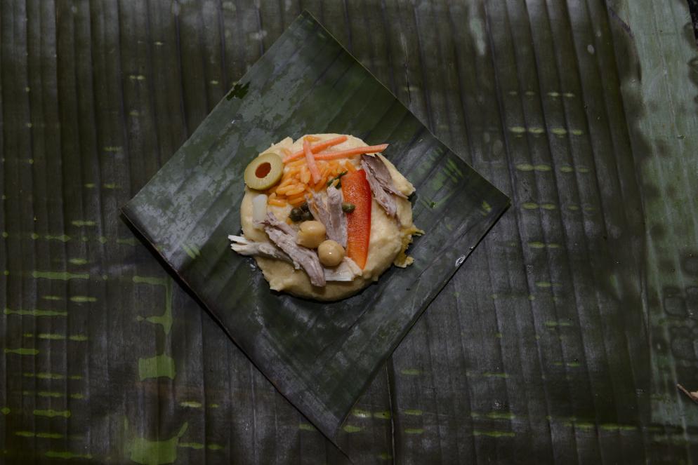 Costa Rica, Tamales, Bananenblatt