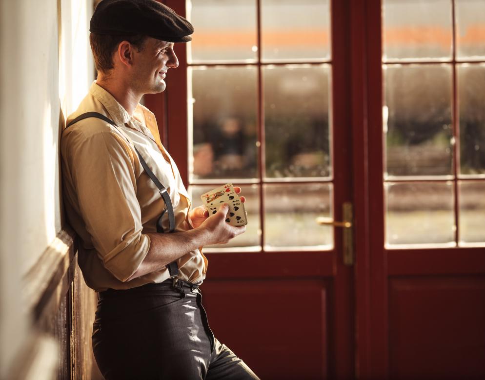 Kartenspiel, Mann, Ire