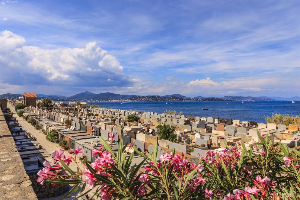 Friedhof, Meer, Küste Saint Tropez
