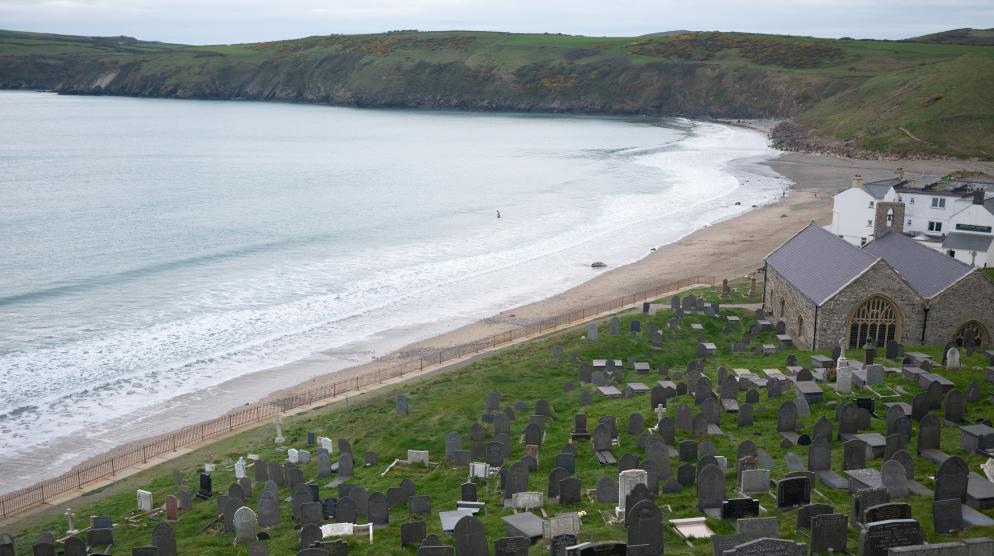 Friedhof, Meer, Strand