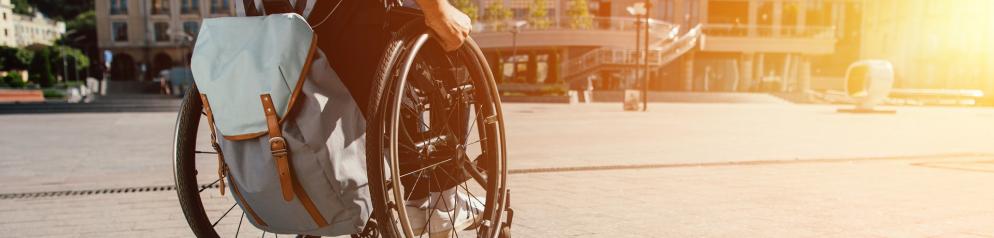 Rollstuhl, Rucksack