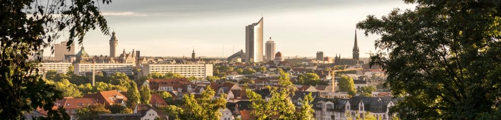 Leipzig, MDR, Panorama, Bäume Leipzig