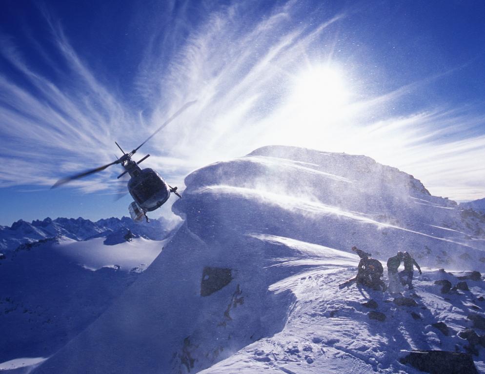 Heliskiing, Schnee, Helikopter