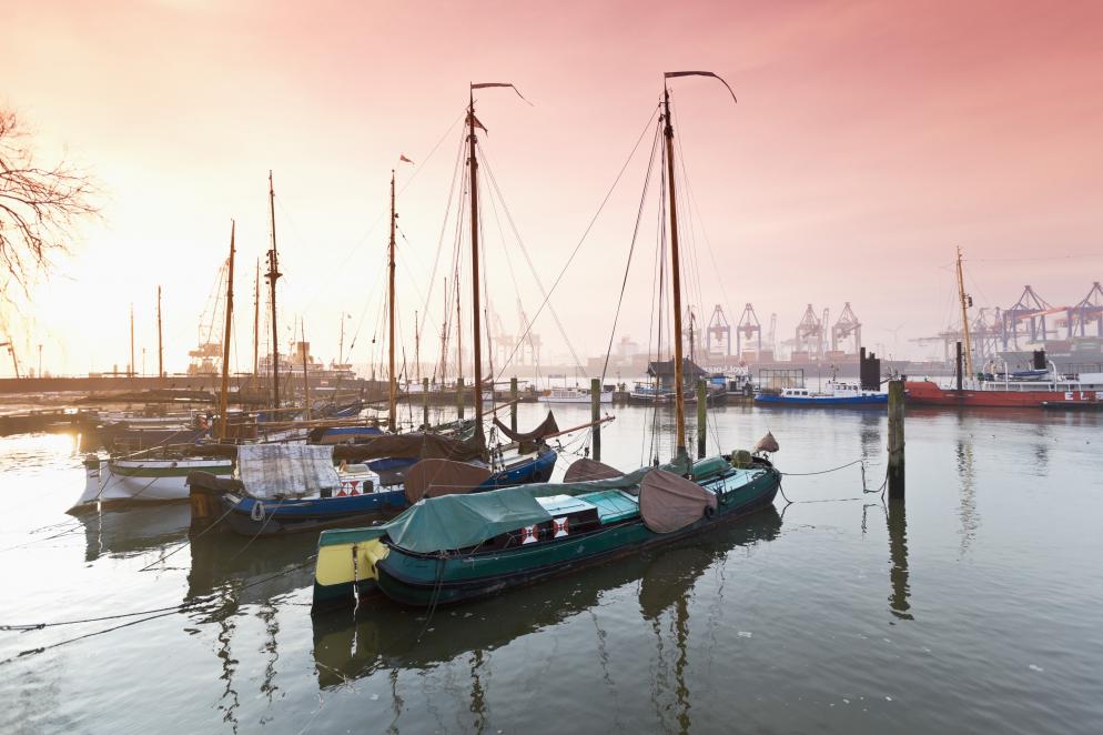 Hafen, Boote, Familienzeit Hamburg
