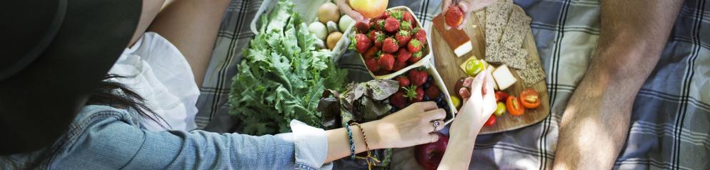 Picknick, Essen, Obst, Snacks