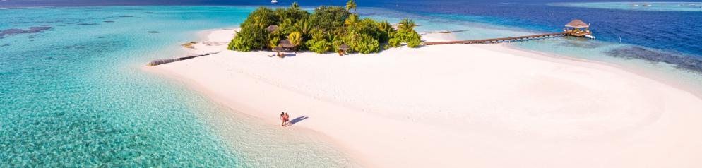 Strand, Insel, Meer, Palmen Malediven