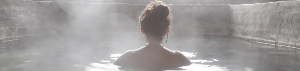 Frau, Bad, Wellness, Nebel, Dampf, Pool