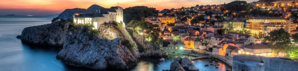 Stadt, Burg, Festung, Küste Dubrovnik