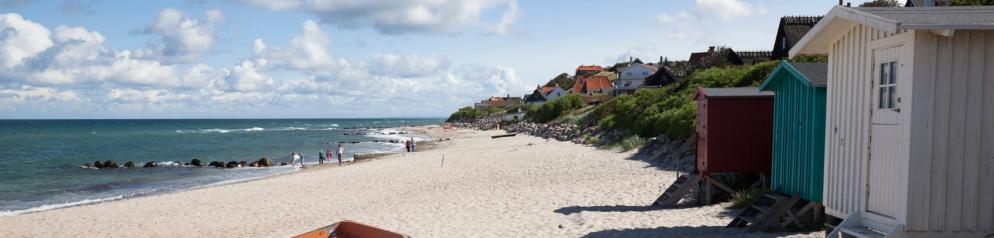 Hütten am Strand