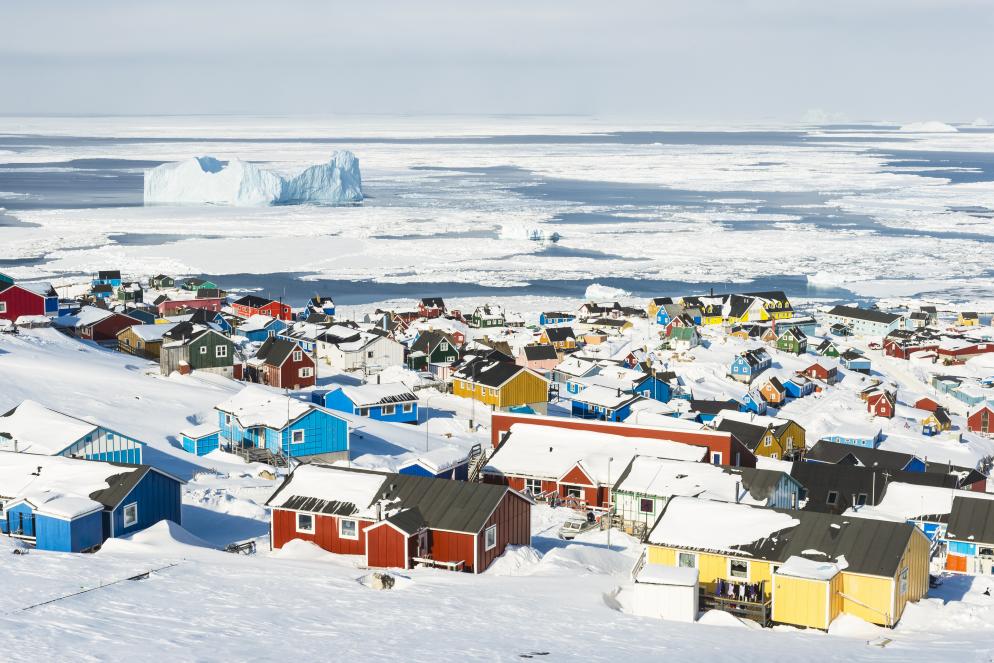 Küste, Winter, Eisberg Grönland