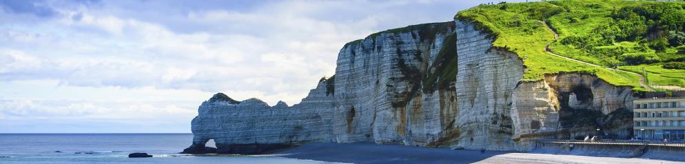 Steil abfallende Kreideküste