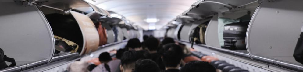 Flugzeug, Kabine, Boarding, Handgepäck