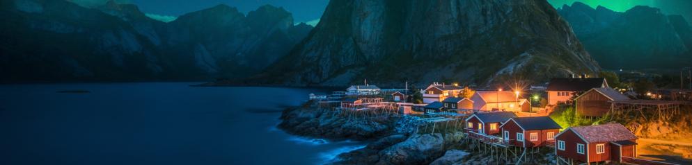 Hamnøy bei Nacht Hamnøy bei Nacht