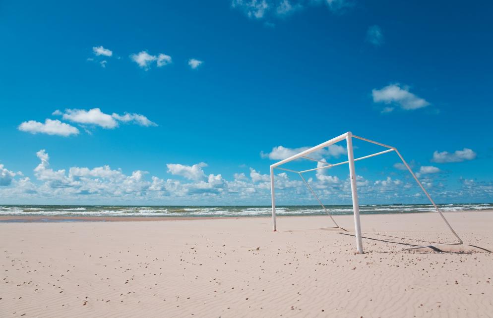 Brasilien: Strand Fussball Tor