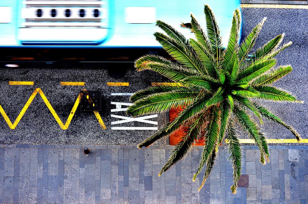 Sonstiges: Bushaltestelle Spanien