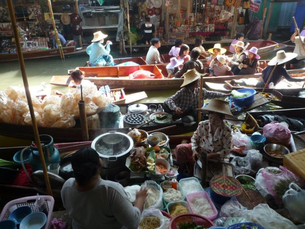 Thailand:: Schwimmender Markt