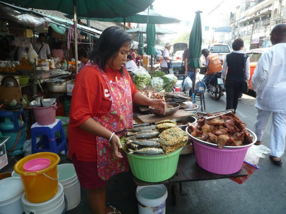 Thailand: Straßenmarkt - Essen