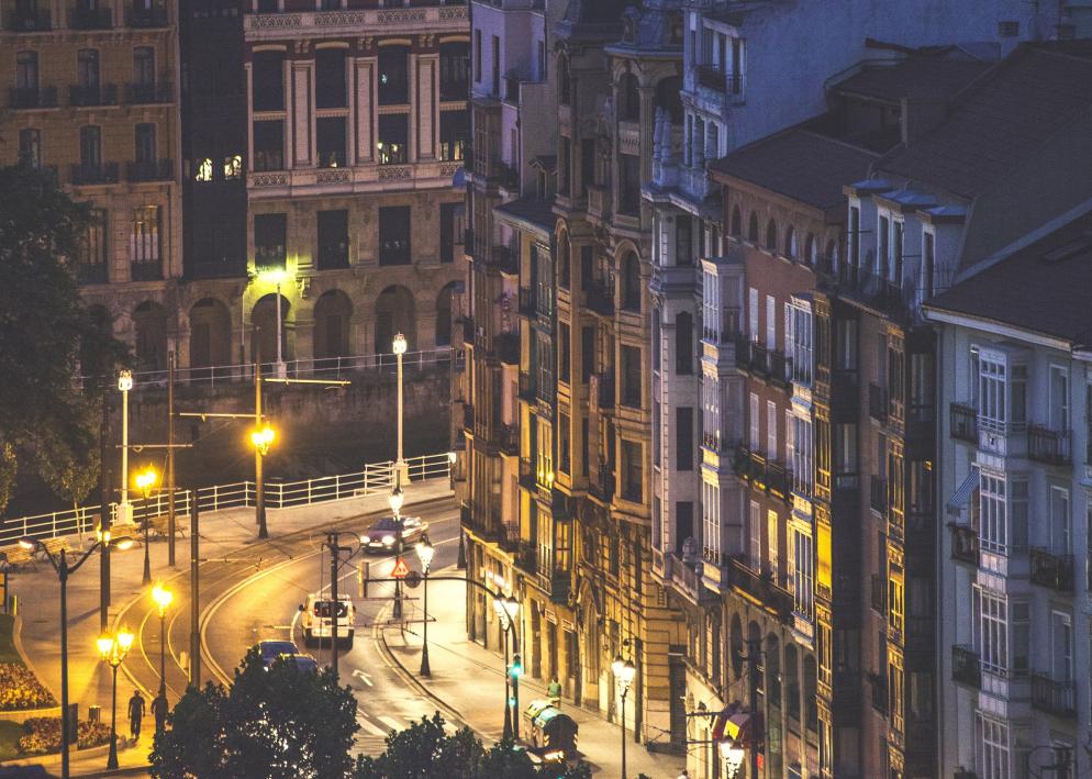 Spanien: Bilbao - Nacht