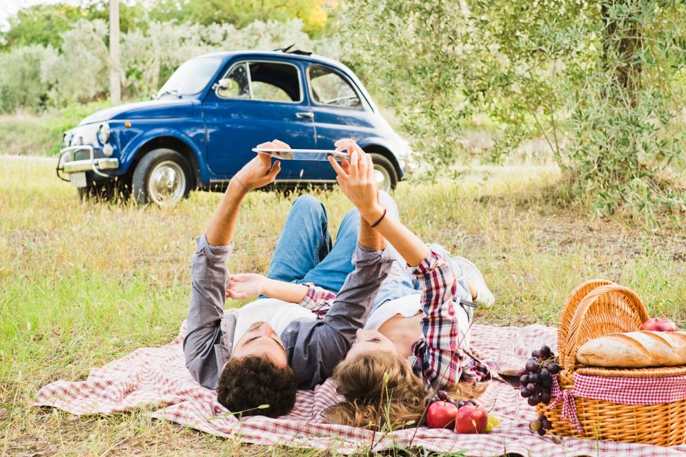 Sonstiges: Auto - Pause - Picknick