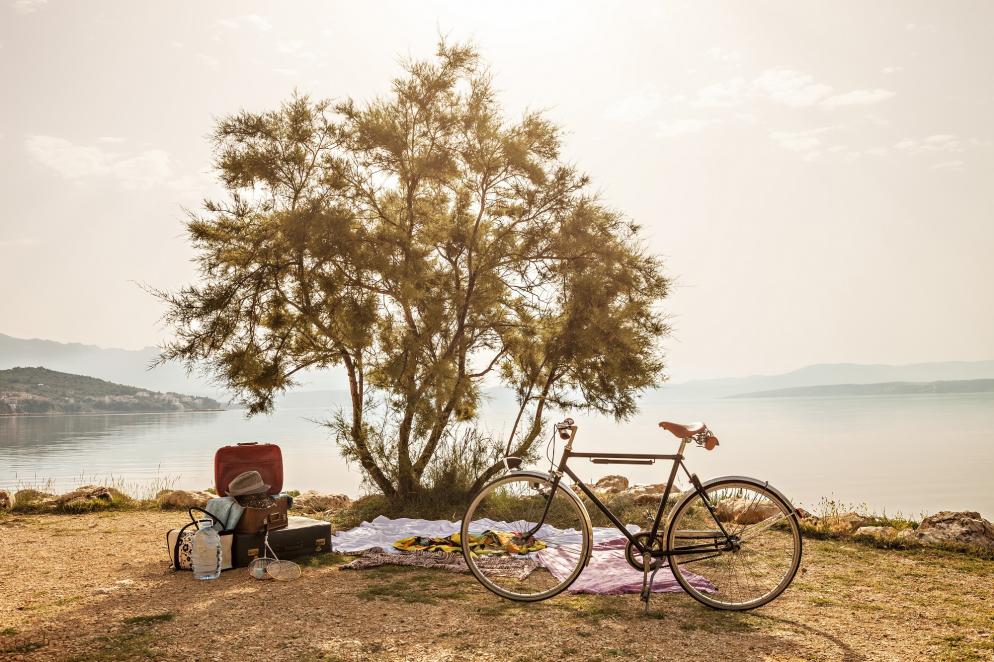Picknick, Fahrrad, See Dalmatien