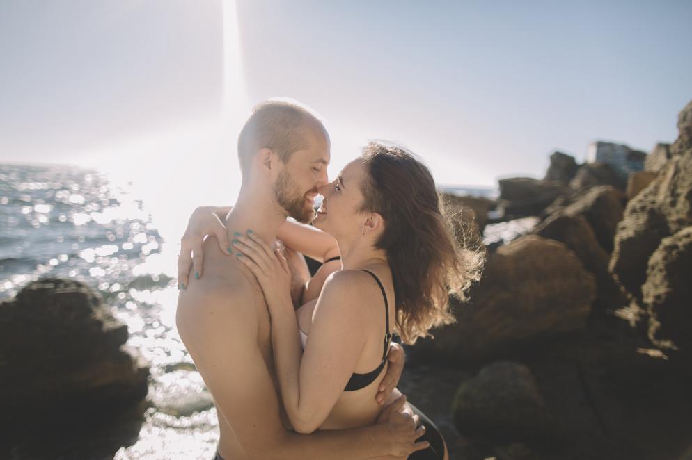 Sonstiges: Liebespaar Strand