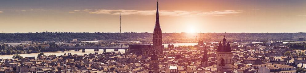 Blick auf Bordeaux