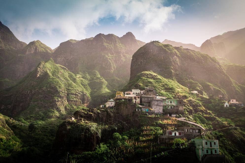 Kap Verde Santo Antao Fontainhas Berge