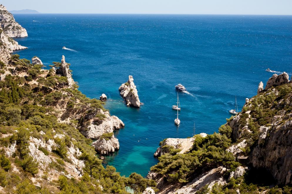 Frankreich: Marseille Calanque Morgiou Strand