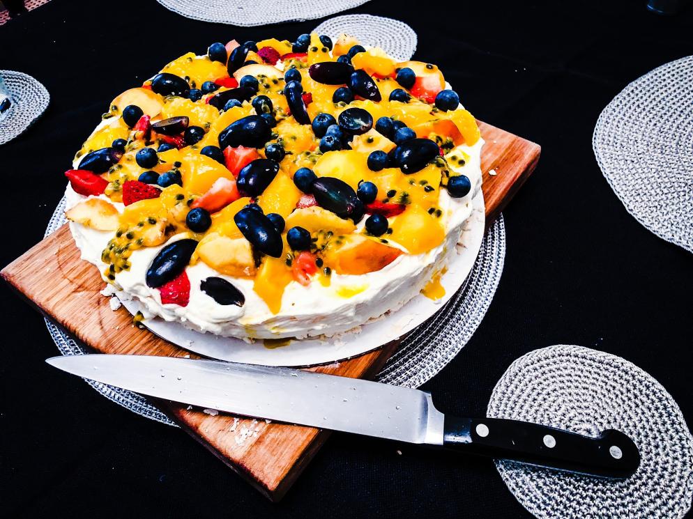 Australien Essen Pavlova Kuchen