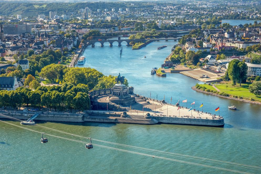 Deutschland: Koblenz Mosel Rhein