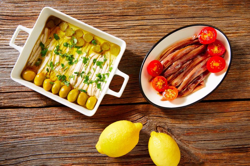 Tapas: Boquerones en vinagre - Sardellen - Essig